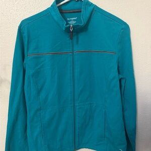 Be Inspired Turquoise Zip-Up Jacket